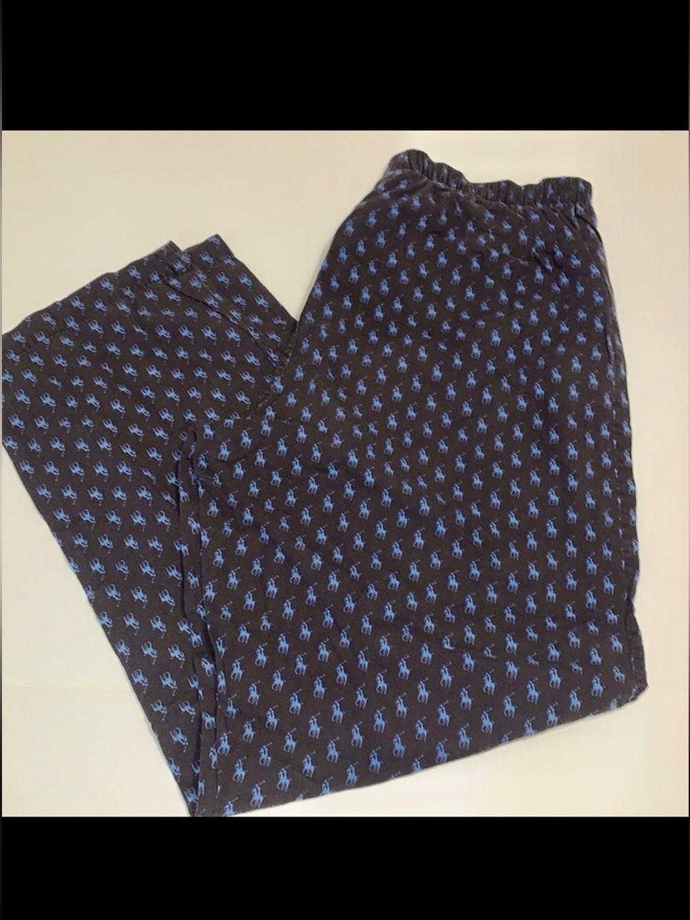 Polo Ralph Lauren Mens Cotton Pajama Lounge Pants 100% Cotton Blue Sz Medium